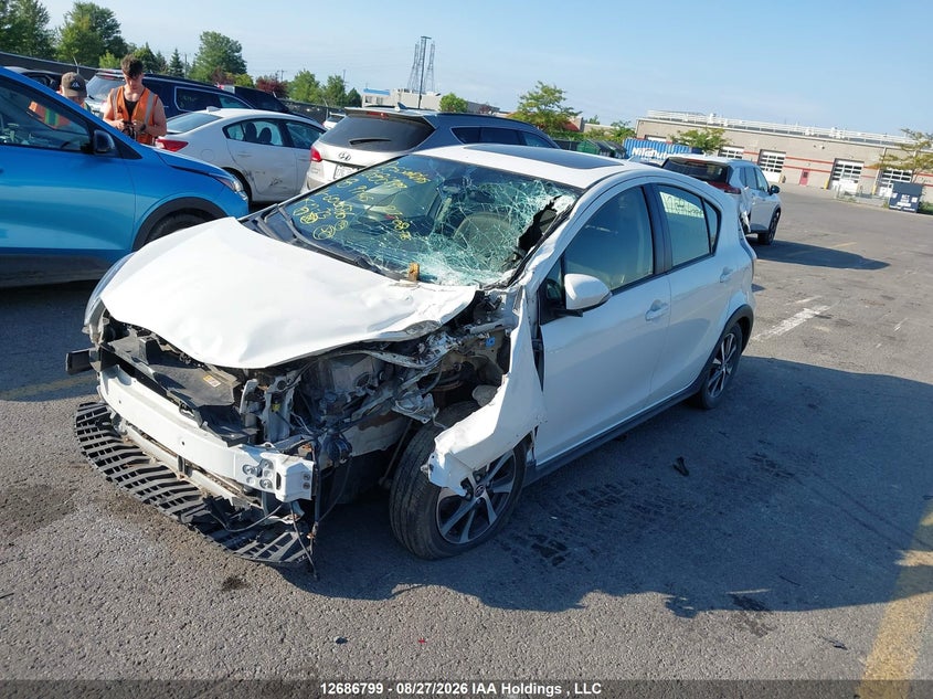 Vin: jtdkdtb31j1600656, lot: 3091268, toyota prius c 20182