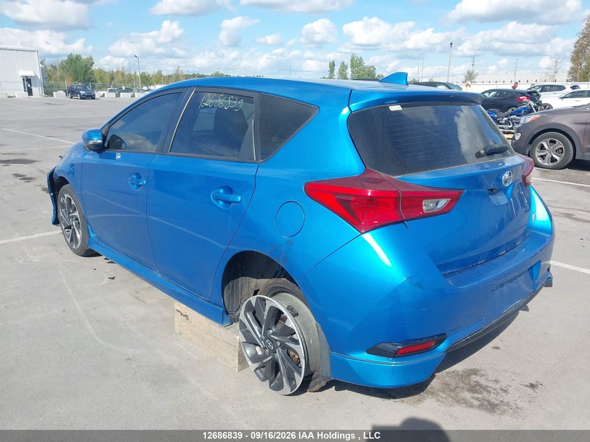 Vin: jtnkarje2gj505395, lot: 3091308, toyota scion im 20163