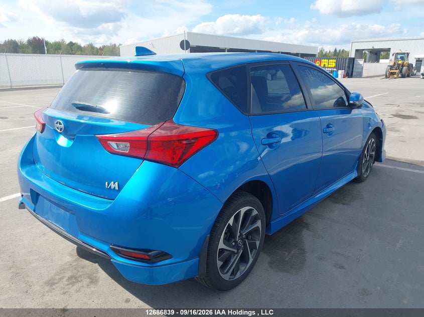Vin: jtnkarje2gj505395, lot: 3091308, toyota scion im 20164