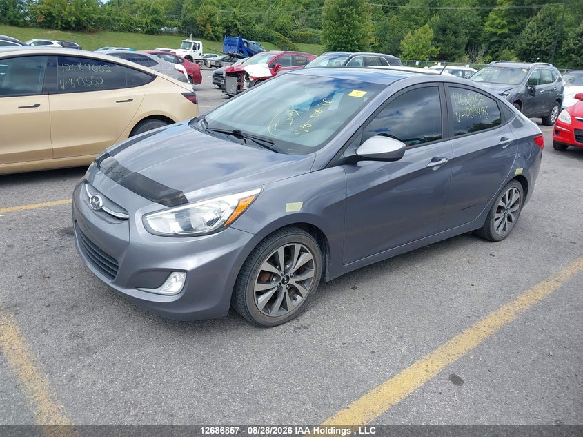 2016 Hyundai Accent, Правый бок, IAAI, VIN KMHCT4AE2GU089476 — фото 2