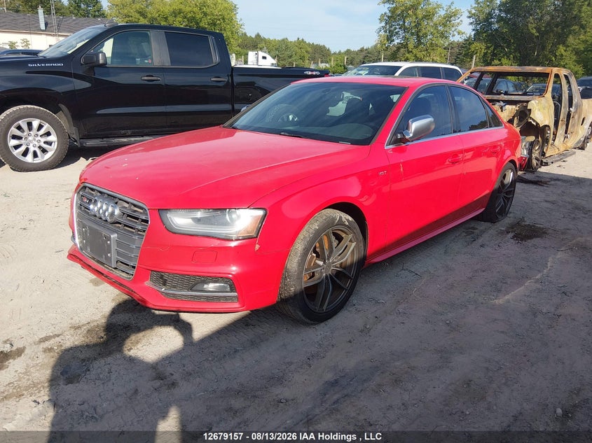2014 Audi S4, Удар сзади, IAAI, VIN WAUBGCFL1EA005455 — фото 2