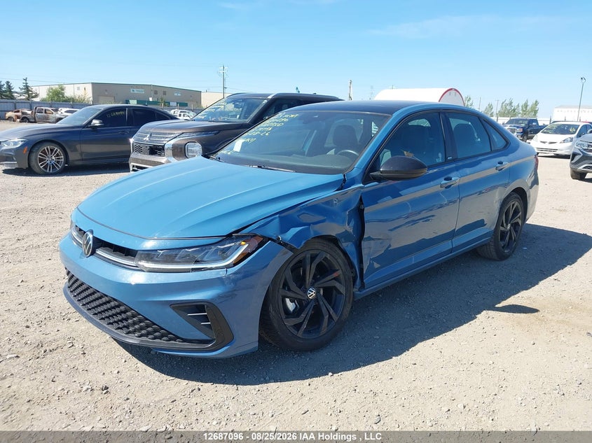 2025 Volkswagen Jetta Comfortline, Front, IAAI, VIN 3VWSX7BU9SM082790 — photo 2