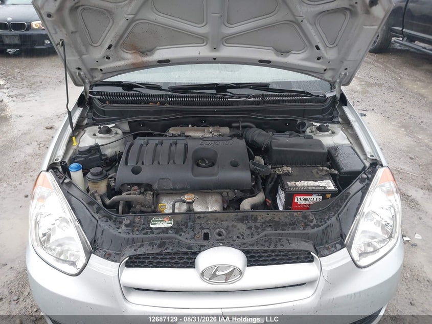 2011 HYUNDAI ACCENT HATCHBACK 1.6L I4 FI DOHC 16V NF4