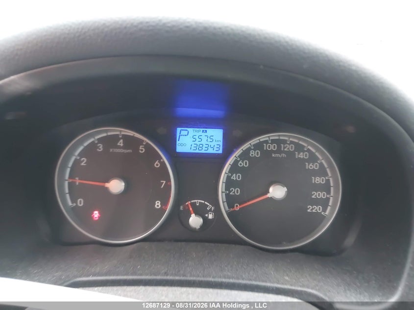 2011 HYUNDAI ACCENT HATCHBACK 1.6L I4 FI DOHC 16V NF4