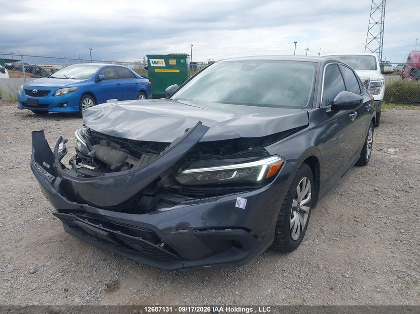 Vin: 2hgfe2f21nh103402, lot: 3091638, honda civic lx 20222