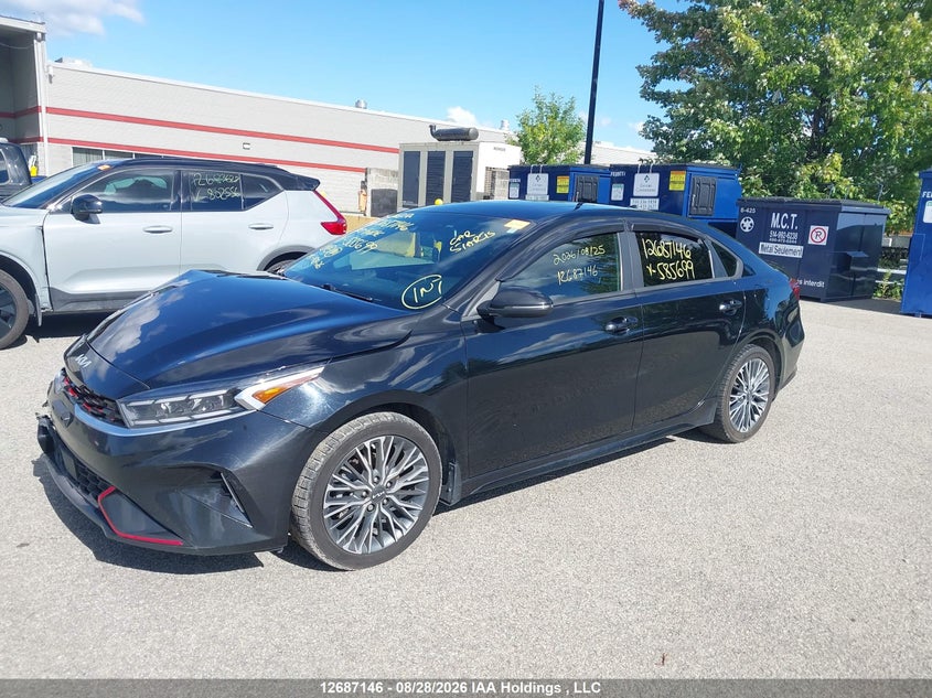 Vin: 3kpf54ad2pe585699, lot: 3091653, kia forte gt line 20232