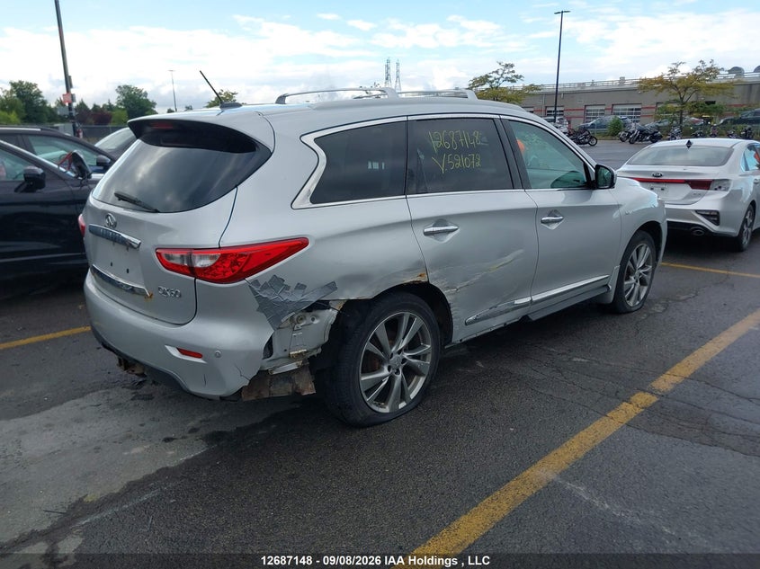 Vin: 5n1al0mm6ec521072, lot: 3091655, infiniti qx60 20144