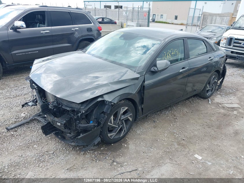 2024 Hyundai Elantra Preferred W/Tech Package, Front, IAAI, VIN KMHLM4DG0RU682783 — photo 2