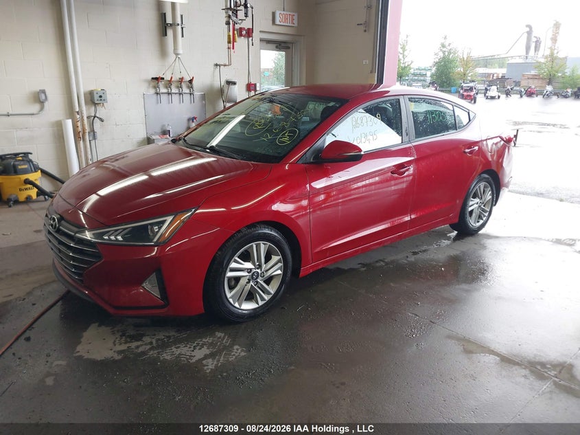 Vin: kmhd84lf3lu013495, lot: 3091826, hyundai elantra 20202