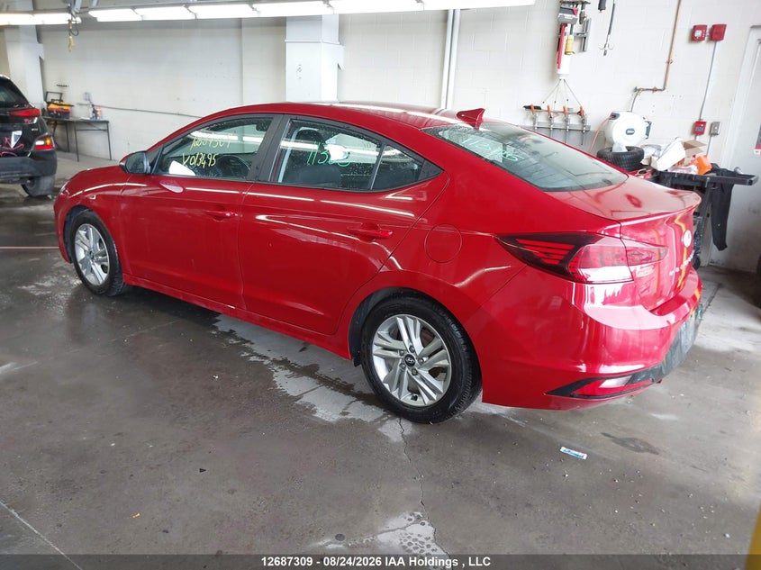 Vin: kmhd84lf3lu013495, lot: 3091826, hyundai elantra 20203