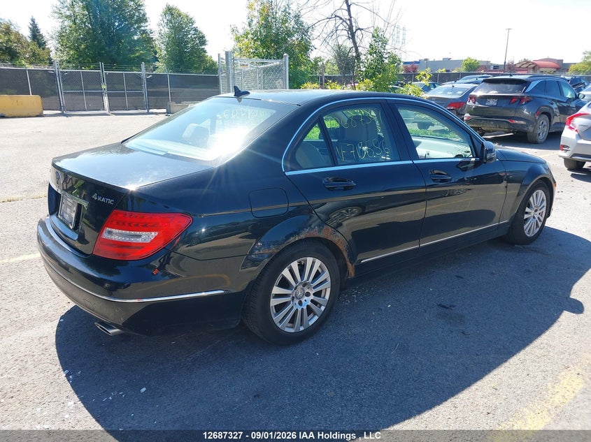 Vin: wddgf8fb4ca713556, lot: 3091844, mercedes-benz c 250 4matic 20124