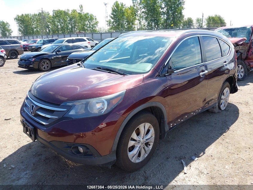 2013 Honda CR-V, Левый бок, IAAI, VIN 2HKRM4H94DH109642 — фото 2