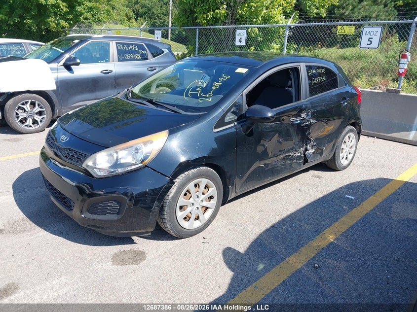2014 Kia Rio, Лівий бік, IAAI, VIN KNADM5A3XE6901261 — фото 2