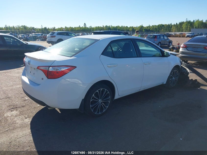 Vin: 2t1burhe8fc252062, lot: 3092015, toyota corolla s 20154