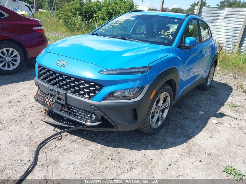 2022 Hyundai Kona Sel, Front, IAAI, VIN KM8K6CAB7NU834481 — photo 2