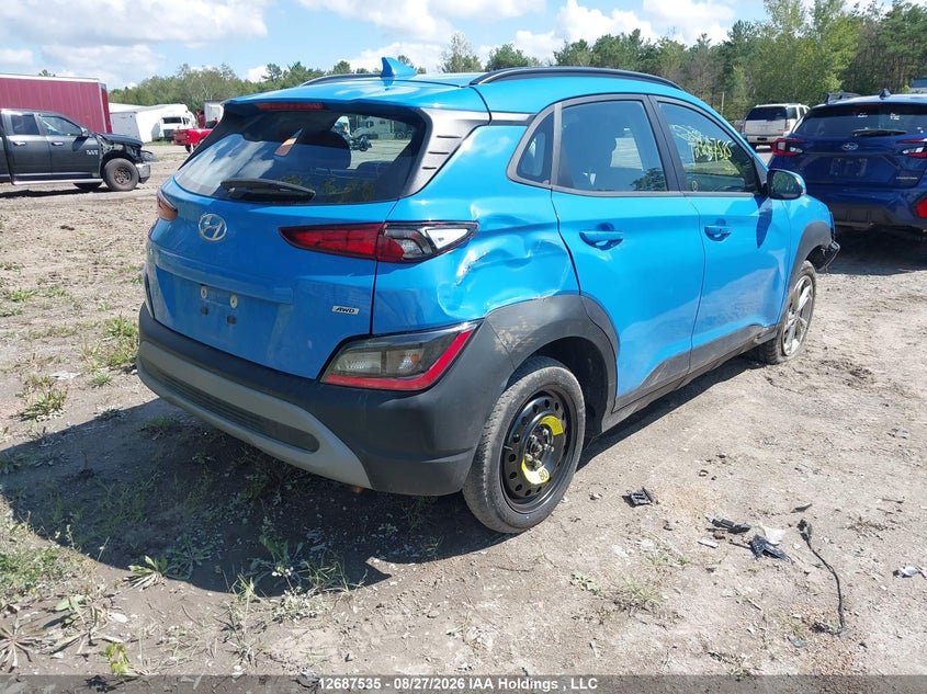 Vin: km8k6cab7nu834481, lot: 3092061, hyundai kona sel 20224