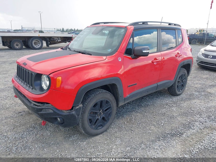 Vin: zaccjbcb3jpj14067, lot: 3092110, jeep renegade trailhawk 20182