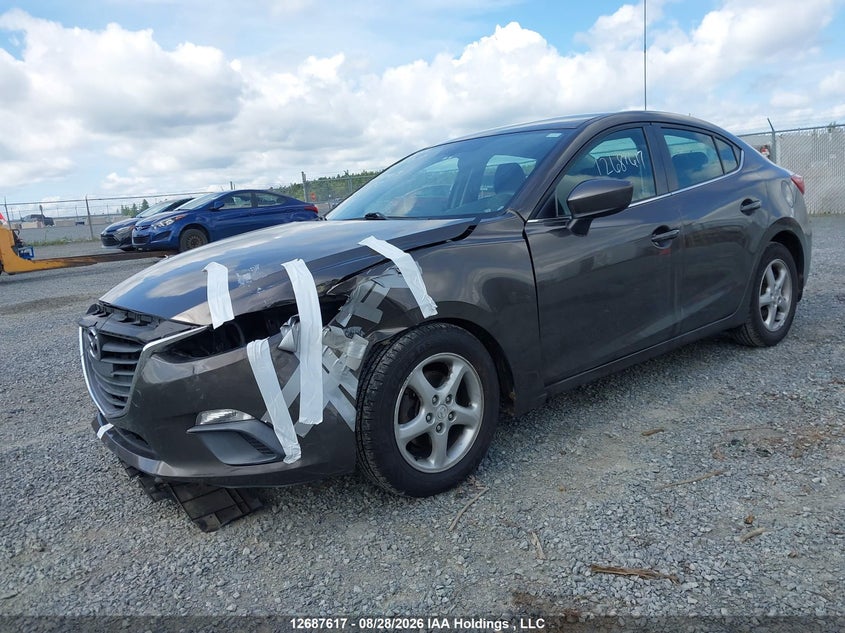 Vin: 3mzbm1v78em109252, lot: 3092144, mazda mazda3 gs-sky 20142