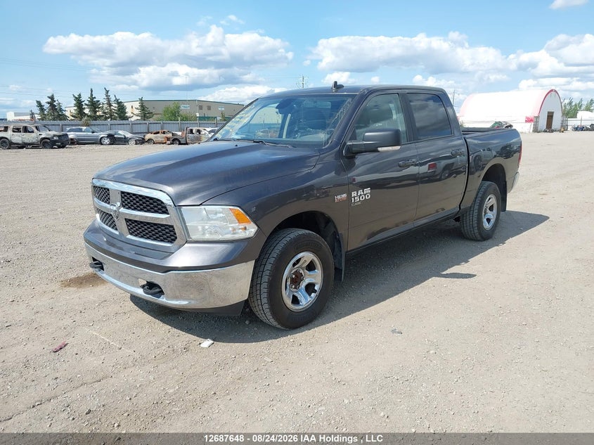 2019 RAM 1500, Град, IAAI, VIN 3C6RR7LT5KG617802 — фото 2