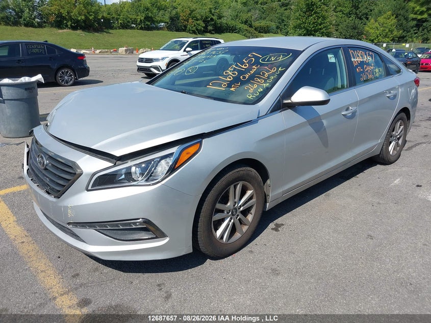 Vin: 5npe24af8gh284291, lot: 3092185, hyundai sonata se 20162