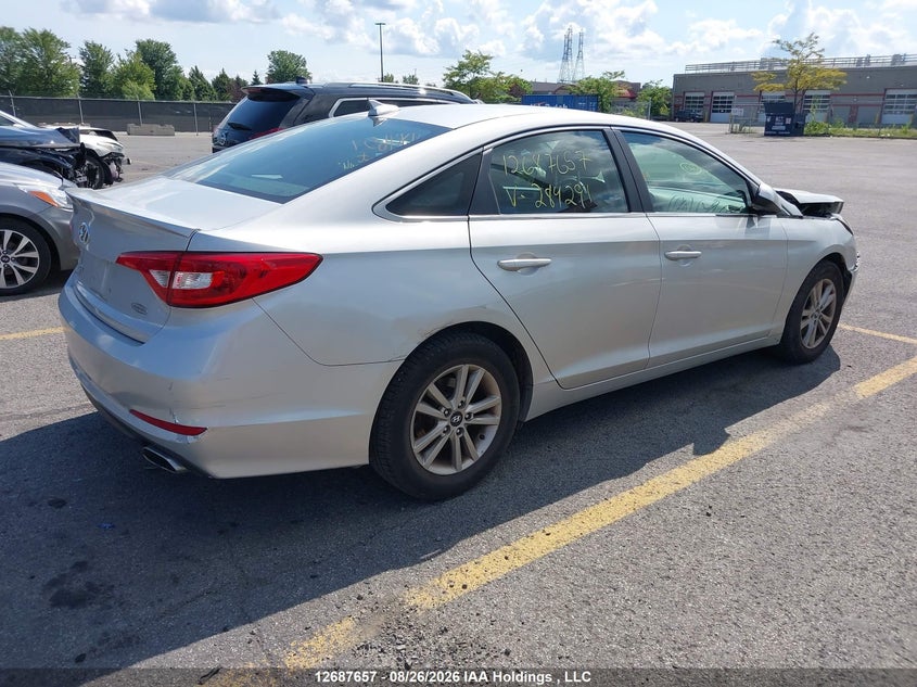 Vin: 5npe24af8gh284291, lot: 3092185, hyundai sonata se 20164