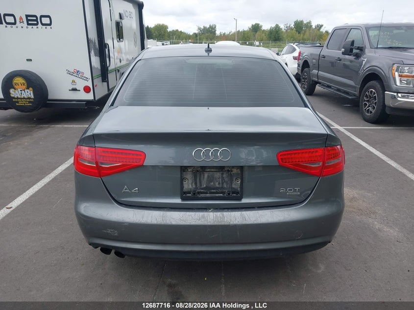 2013 AUDI A4 SEDAN 2.0L I-4 DI, DOHC, VVT, TURBO, PREMIUM , 211HP