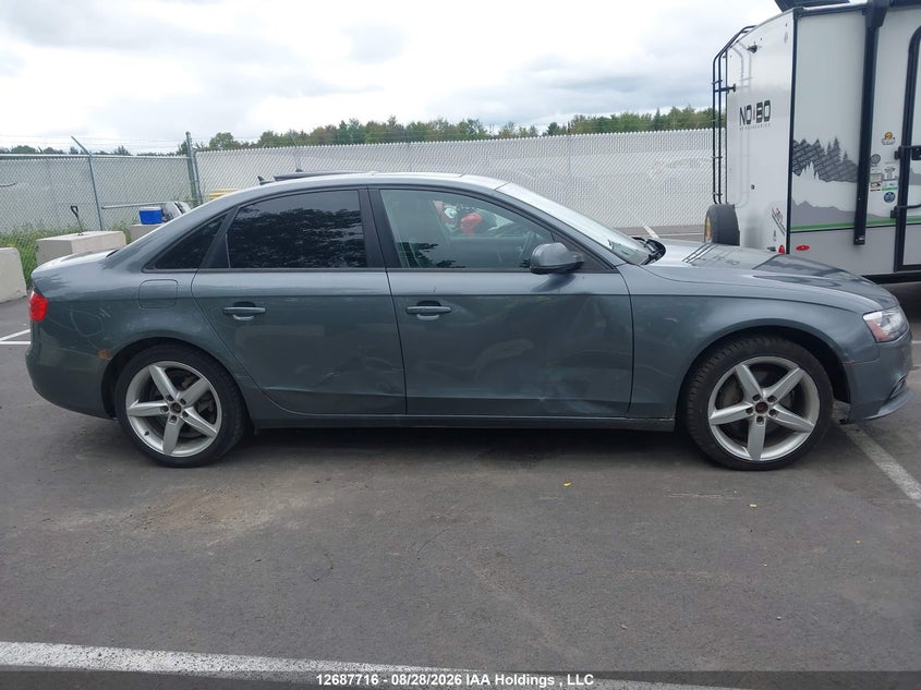 2013 AUDI A4 SEDAN 2.0L I-4 DI, DOHC, VVT, TURBO, PREMIUM , 211HP