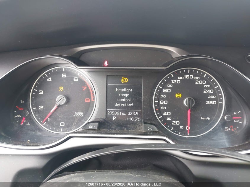 2013 AUDI A4 SEDAN 2.0L I-4 DI, DOHC, VVT, TURBO, PREMIUM , 211HP