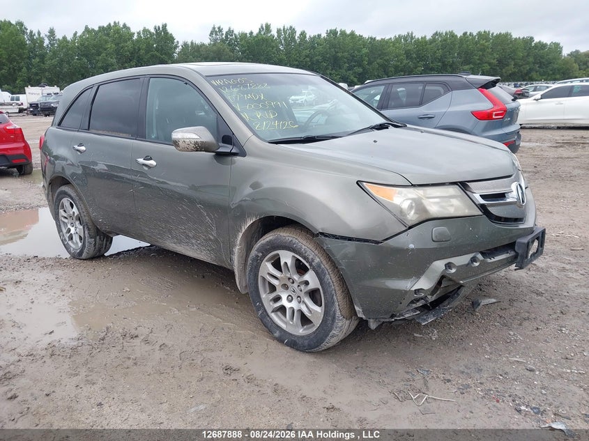 2007 Acura Mdx, Front, IAAI, VIN 2HNYD28277H000991