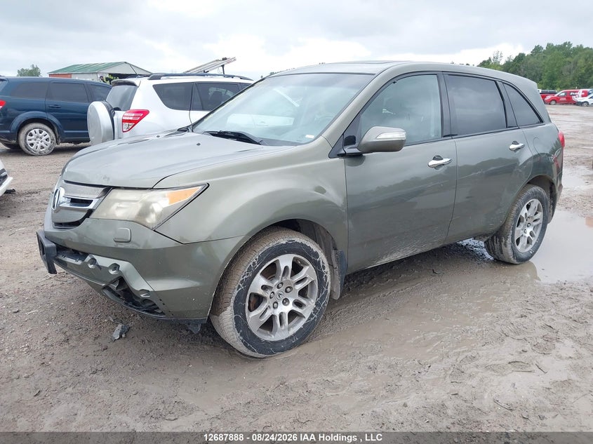 2007 Acura MDX, Front, IAAI, VIN 2HNYD28277H000991 — photo 2