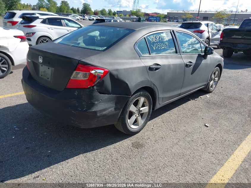 Vin: 2hgfb2e24ch033269, lot: 3092490, honda civic 20124