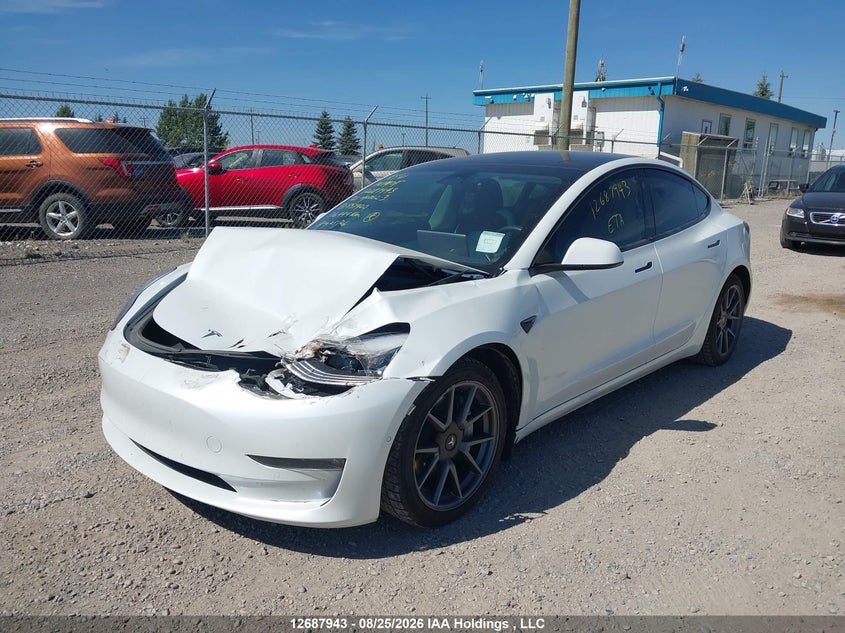 Vin: 5yj3e1ebxmf857920, lot: 3092498, tesla model 3 20212
