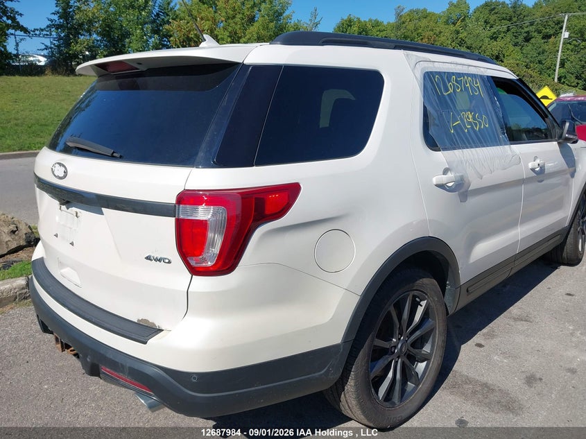 Vin: 1fm5k8d81jgc29550, lot: 3092540, ford explorer xlt 20184