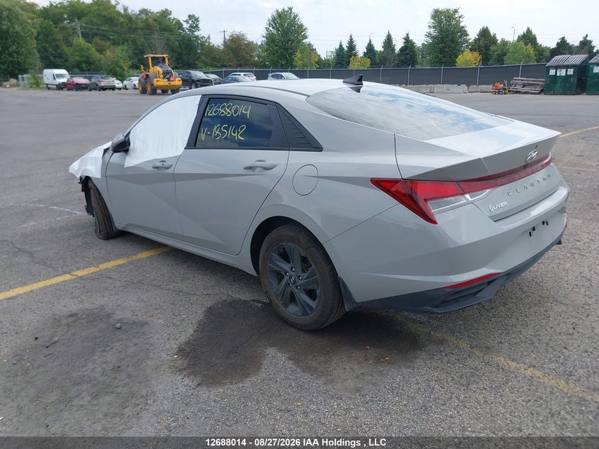 Vin: kmhlm4ag1mu185142, lot: 3092572, hyundai elantra preferred ivt 20213
