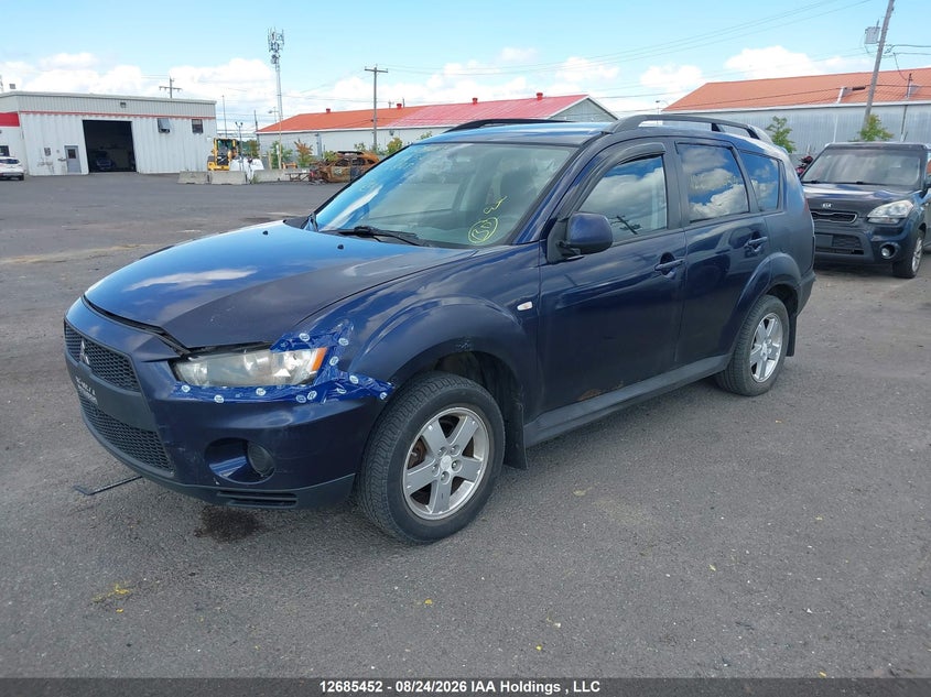 2010 Mitsubishi Outlander, Пошкодження КПП, IAAI, VIN JA4AT2AW9AZ607628 — фото 2
