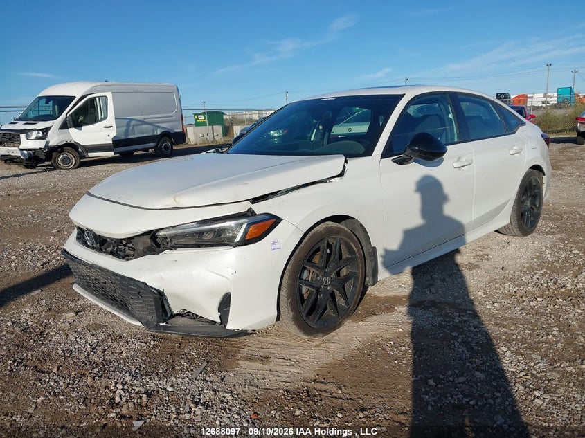 Vin: 2hgfe4f87sh015112, lot: 3092667, honda civic sport hybrid/sport touring hybrid 20252