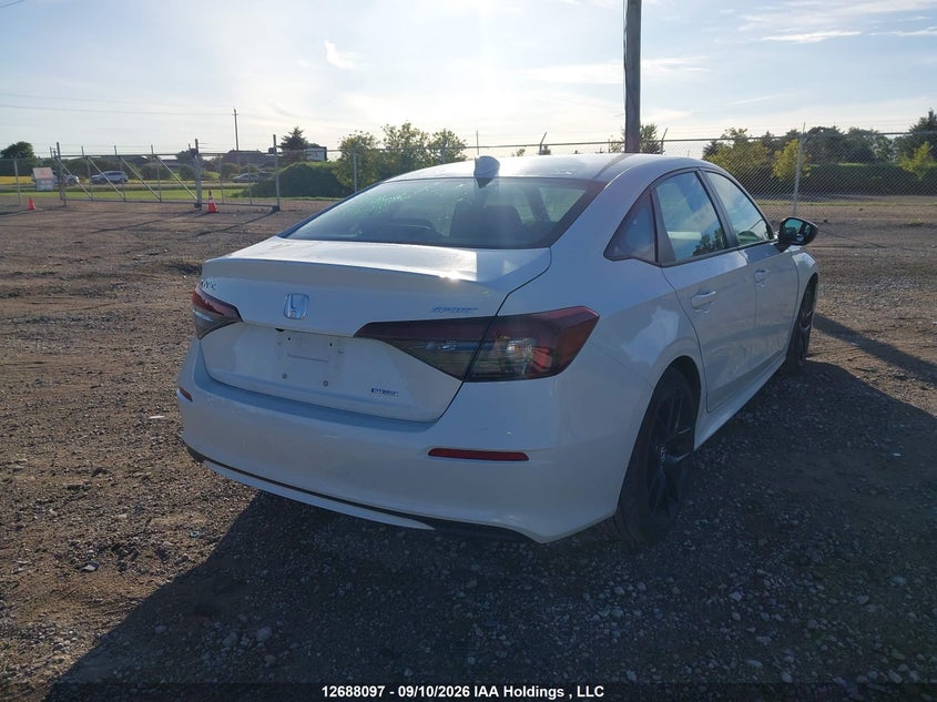 Vin: 2hgfe4f87sh015112, lot: 3092667, honda civic sport hybrid/sport touring hybrid 20254