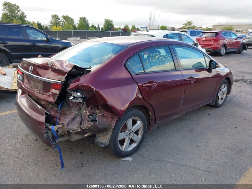 Vin: 2hgfb2f48dh026245, lot: 3092706, honda civic lx 20134