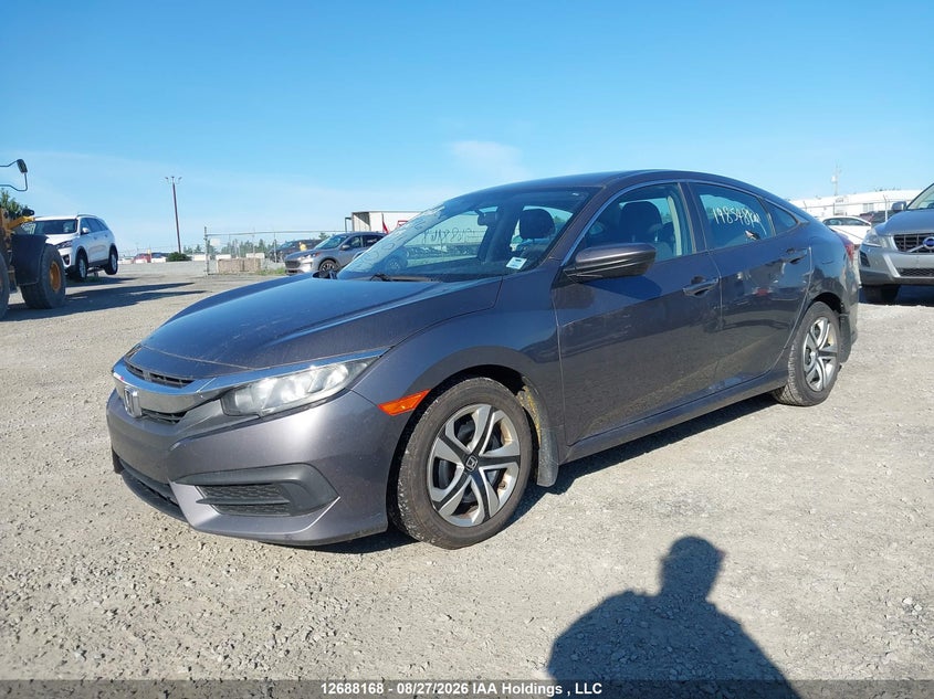 2017 Honda Civic, Удар сзади, IAAI, VIN 2HGFC2F51HH024249 — фото 2