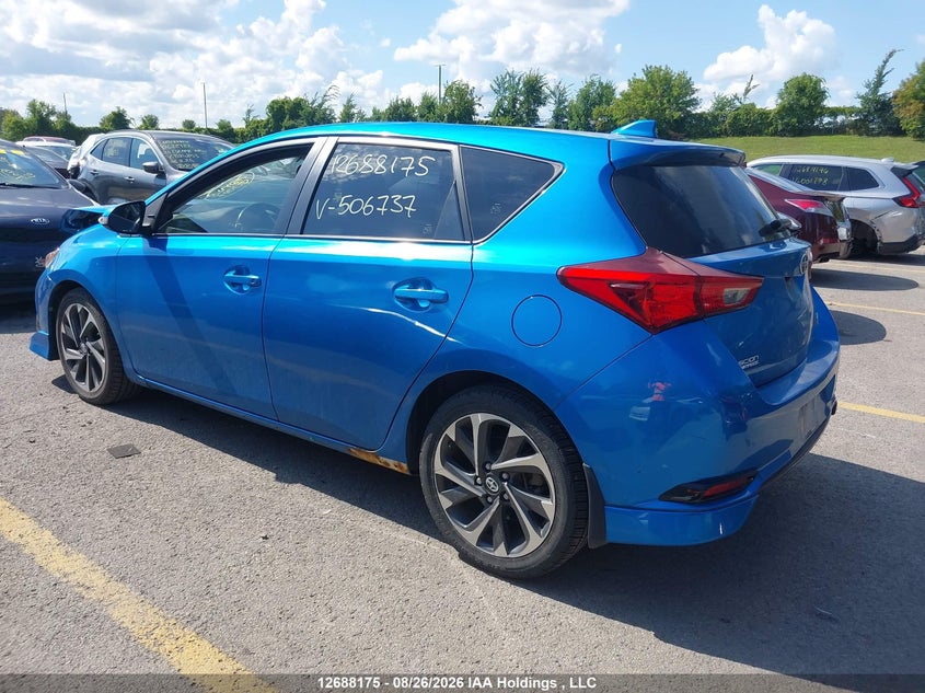 Vin: jtnkarje9gj506737, lot: 3092745, toyota scion im 20163