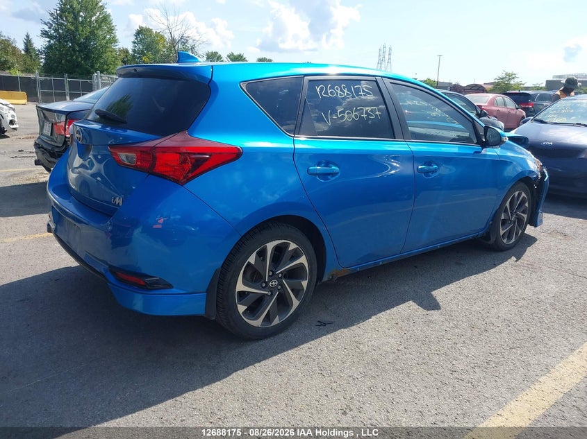 Vin: jtnkarje9gj506737, lot: 3092745, toyota scion im 20164