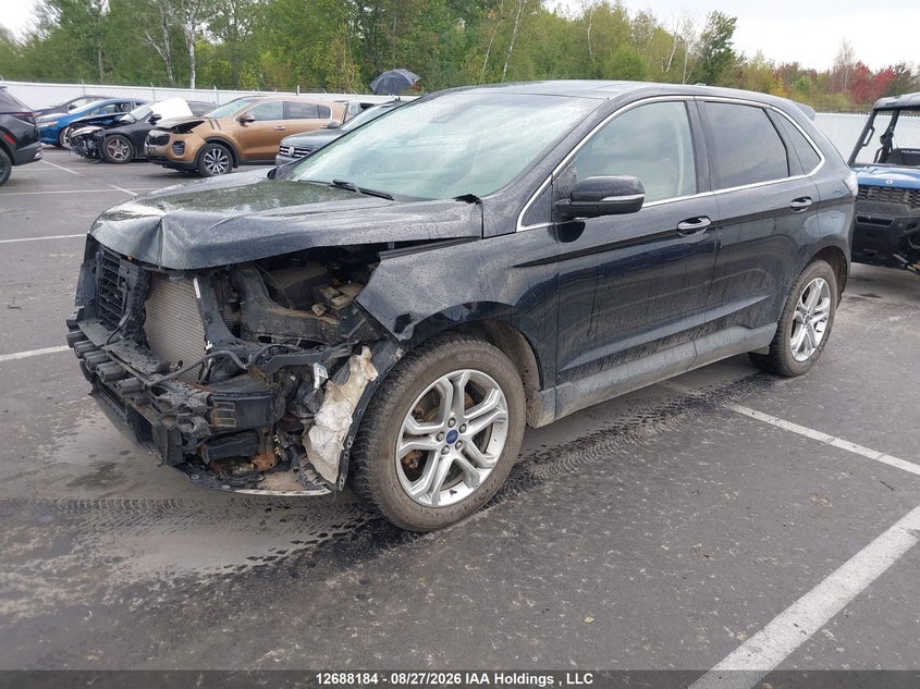 Vin: 2fmpk4k94jbc52471, lot: 3092754, ford edge titanium 20182
