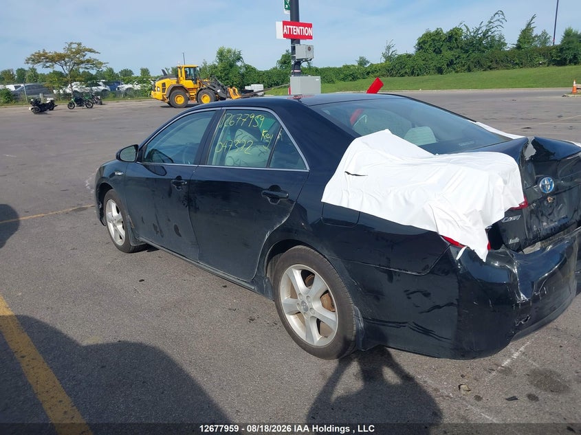 Vin: 4t1bd1fk0cu047372, lot: 3092760, toyota camry hybrid le 20123