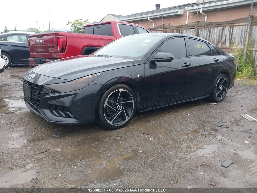 Vin: kmhlr4af2mu204743, lot: 3092829, hyundai elantra n line dct 20212