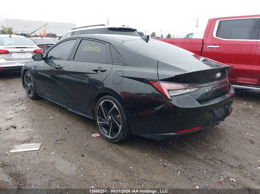 Vin: kmhlr4af2mu204743, lot: 3092829, hyundai elantra n line dct 20213