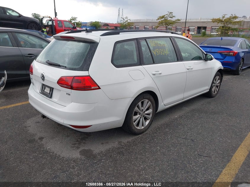 Vin: 3vwc17au8gm513246, lot: 3093028, volkswagen golf sportwagon 1.8 tsi comfortline/1.8 tsi highline/1.8 tsi trendline 20164