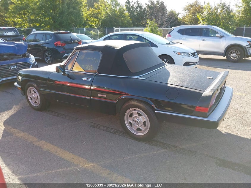 1990 ALFA ROMEO SPIDER CABRIO 2.0L I4 FI DOHC F
