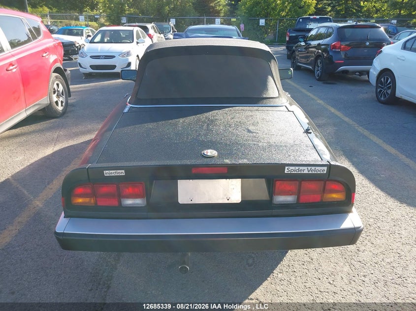 1990 ALFA ROMEO SPIDER CABRIO 2.0L I4 FI DOHC F