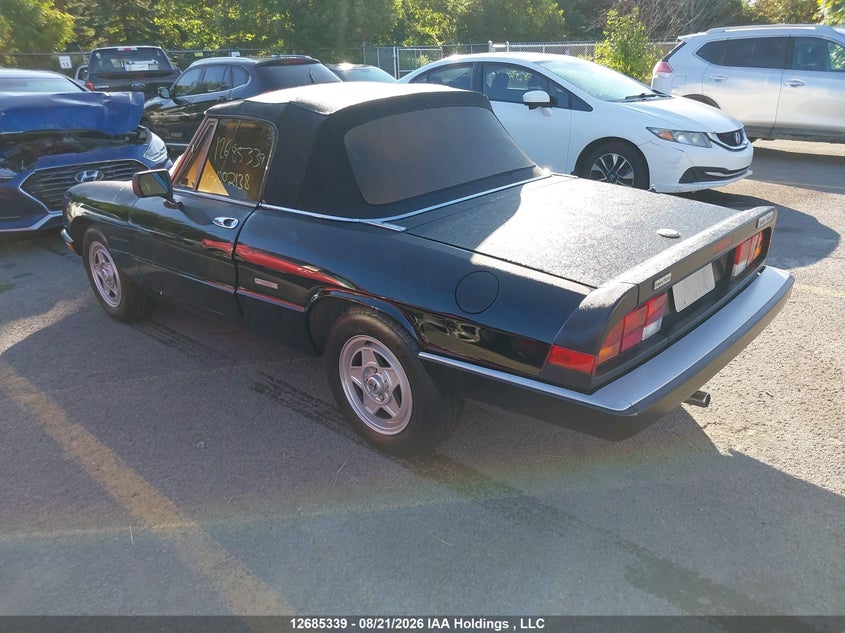 1990 ALFA ROMEO SPIDER CABRIO 2.0L I4 FI DOHC F