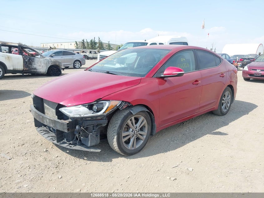 Vin: kmhd84lf6ju537866, lot: 3093167, hyundai elantra gl 20182